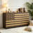 Multifunction Storage Cabinets With Adjustable Shelves: 55"Tv Stand For Living Room,Sideboard Buffet Cabinet With Hand Carved Craftsmanship With 2 Drawers,3 Doors,Coffee Bar Console - For Entryway-734303570