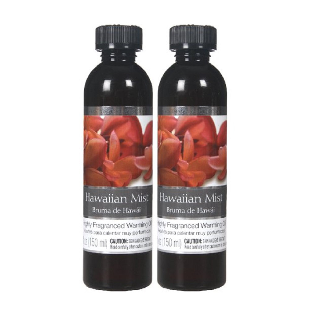 Hosley's Set of 2, 5 oz Tropical Burgan Hawaiian Mist Fragrance Warming Oils. Ideal Gift for Weddings, spa, Reiki, Meditation, Bathroom Settings. (Set of 2) Symple Stuff