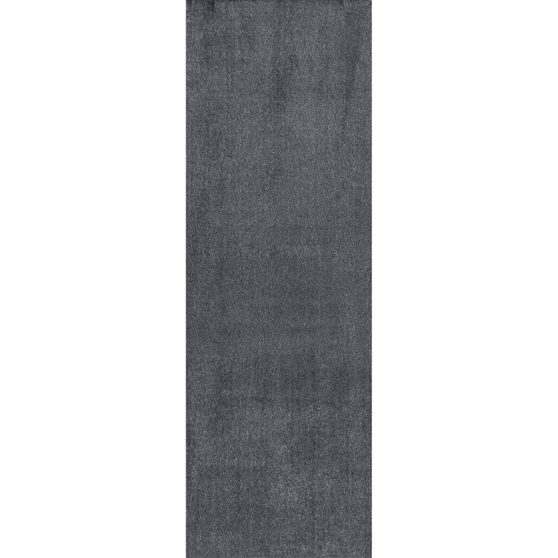 Argelia Solid Machine Washable Area Rug, Runner 2'6" x 8'