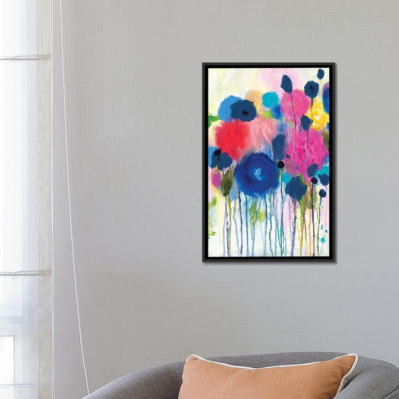 «Aimez Beaucoup», impression sur toile, H 26 po x l 18 po x P 1,5 po, Toile avec cadre noir, Pas de tapis