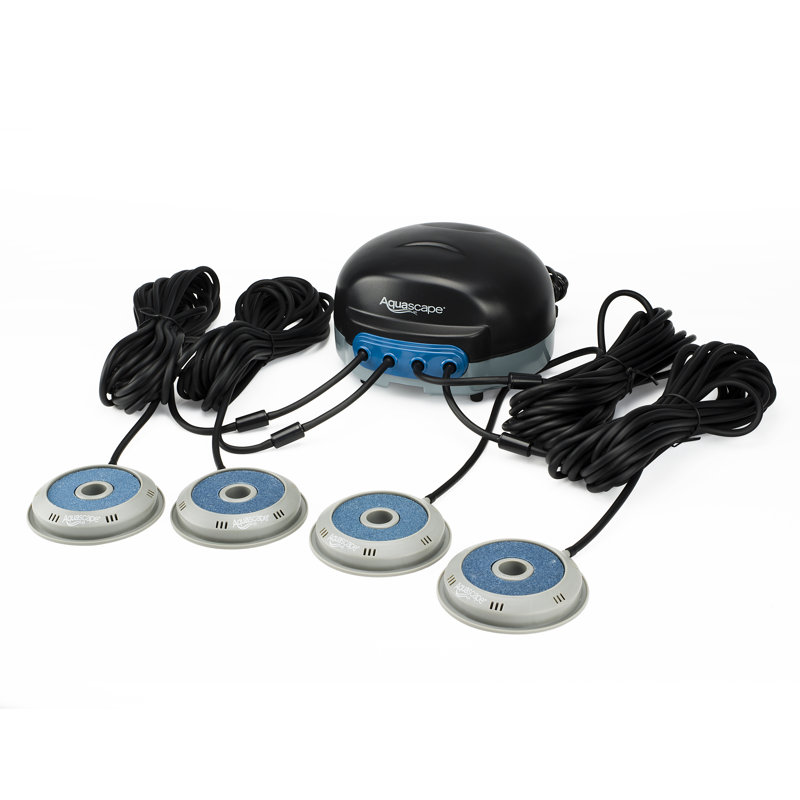 Aquascape 4-Outlet Pond Aeration Kit with Weighted Air Stones
