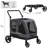 Foldable 39"D Large Pet Stroller with Brake-101808694
