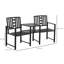 Aaliyaha Metal Outdoor Bench
