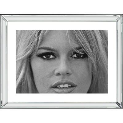 Brigitte Bardot Close up 1 Piece Single Picture Frame and Floater Frame Wall Art