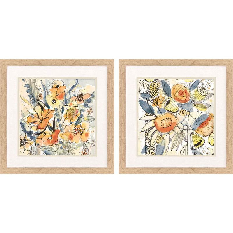 Bursting Wildflowers S/2 Print by Krinlox Propac Images
