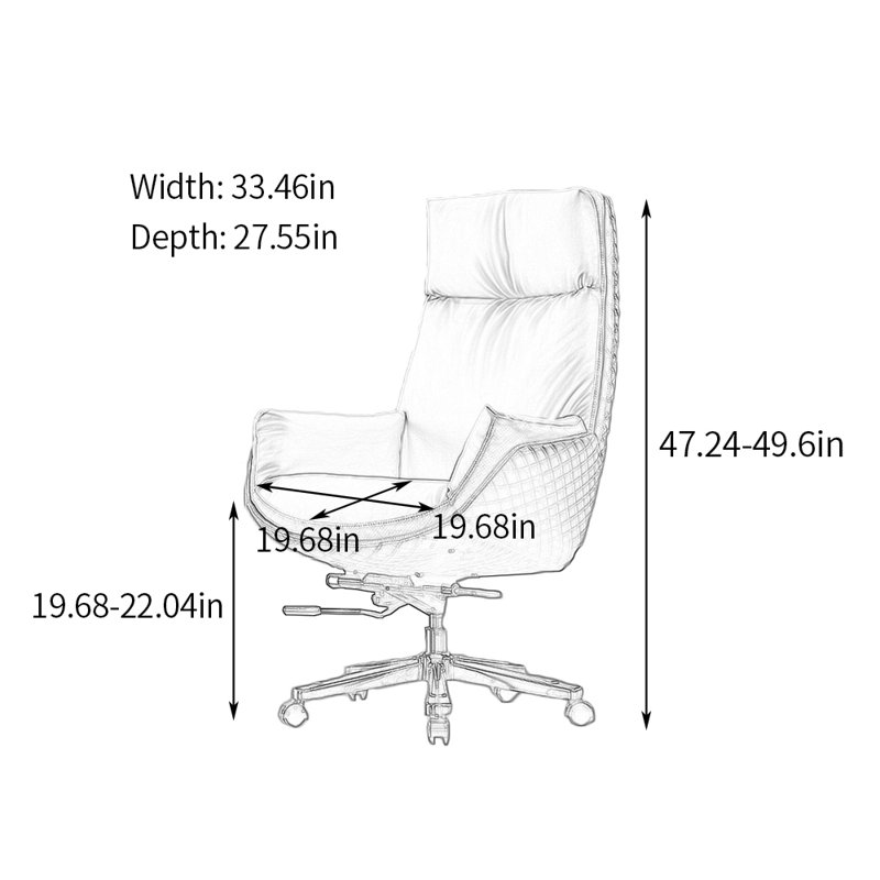 Fauteuil de direction ergonomique avec dossier inclinable, Beige gris