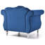 Élégante chaise transitionnelle bleu marine-1612921593