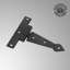 Charnières de porte à sangle H 4 po x l 0,9 po