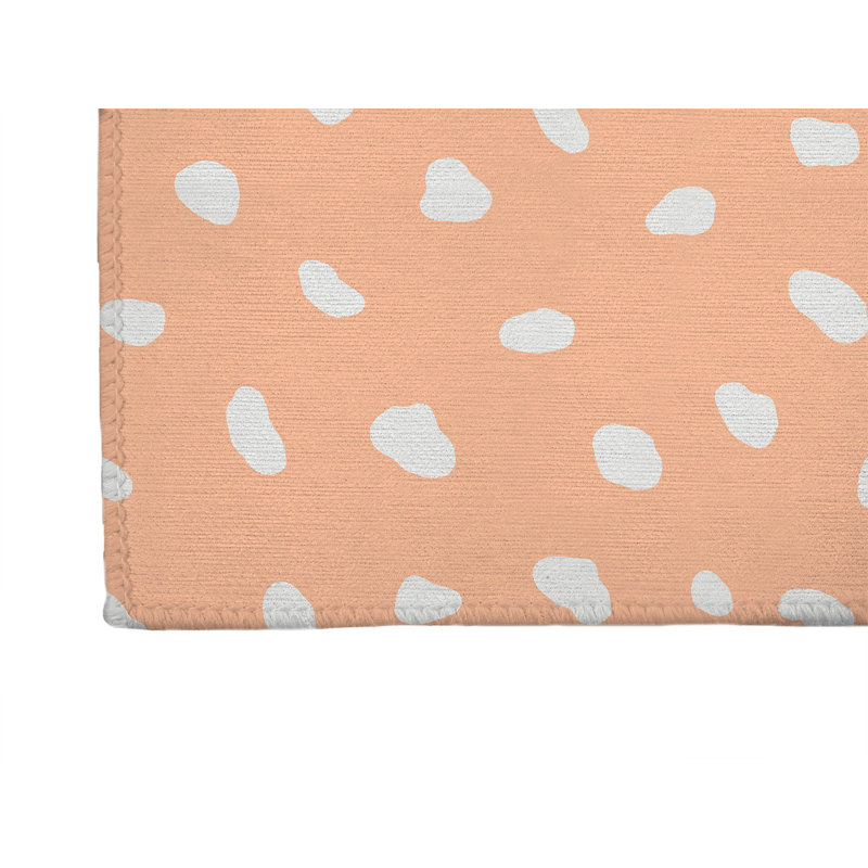 Paint Drop Non-Slip Outdoor Rug, Runner 2'6" x 8'