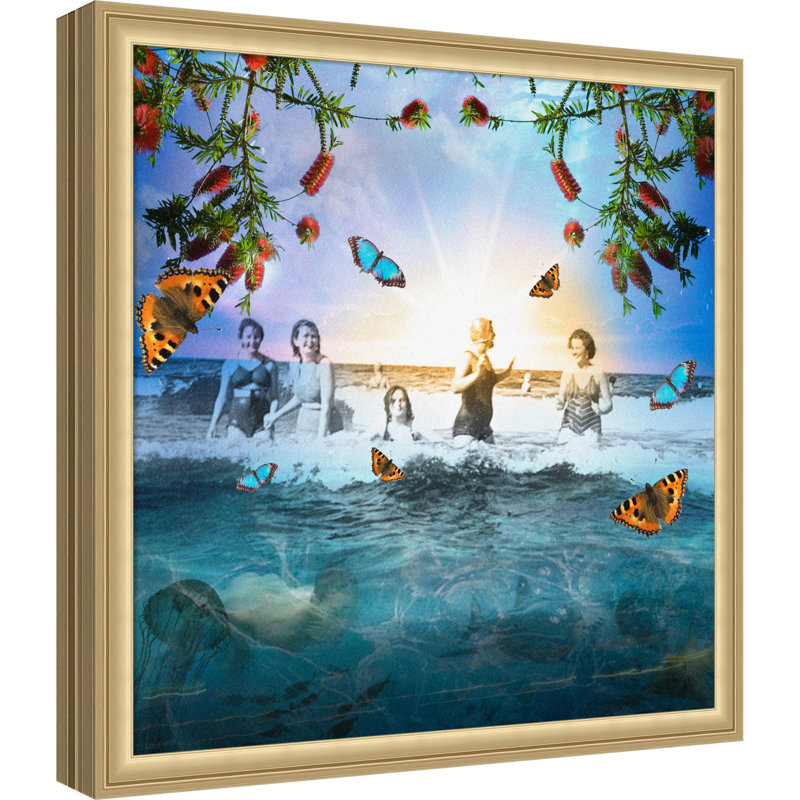 «Skimming the Surface» par Trygve Skogrand, reproduction d'art sur toile encadrée