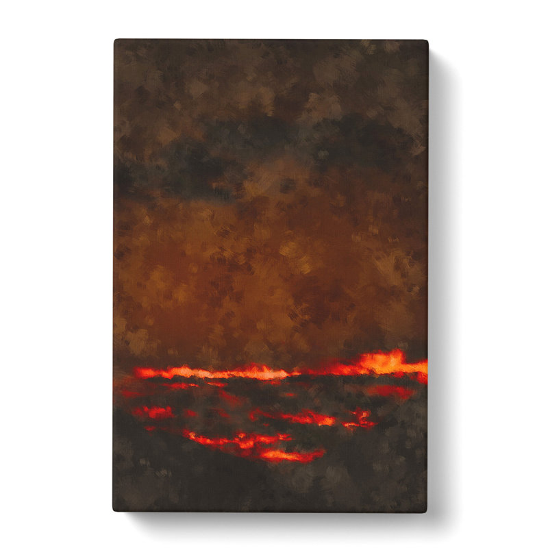 Clouds On Fire - Wrapped Canvas Painting, 50cm H x 35cm W x 3cm D