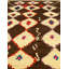 Tapis brun en laine fait à la main marocain rétro 4 pi 7 po x 8 pi 3 po Mid-20Th Century