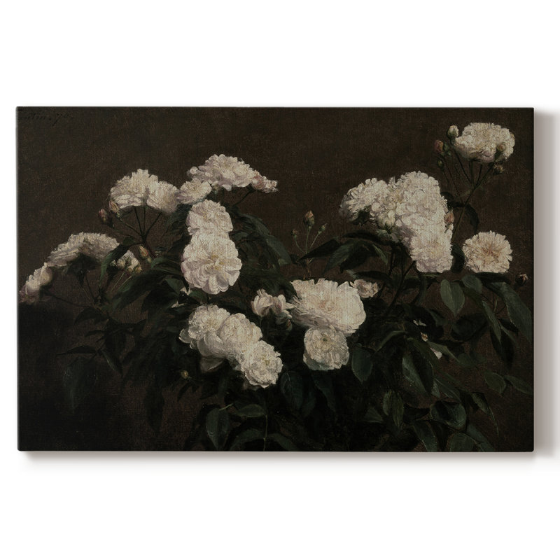 Botanique rétro - X, H 9 po x l 13 po x P 1,5 po, Toile tendue