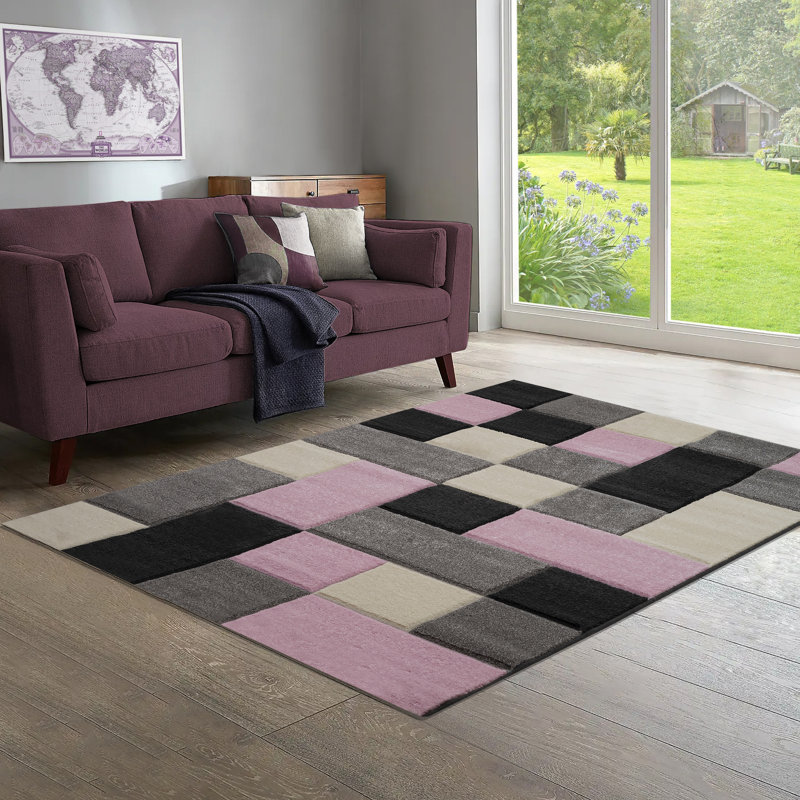 Osio Dexter Pink Rug, Rectangle 160 x 230cm