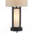 24" Industrial Metal Table Lamps with Nightlight & USB Ports, 2 PACK