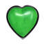 Bol Soapstone Heart - vert moyen