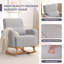 Ensemble de chaise berçante et repose-pieds rembourrés Teddy-783058118