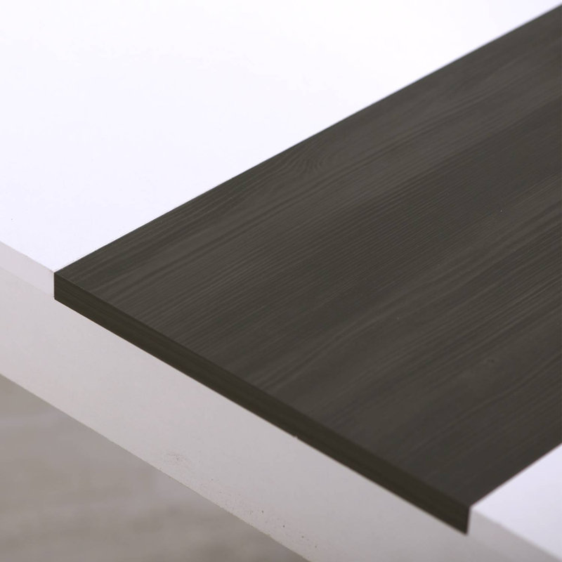 Khawla Dining Table, White/Black, White