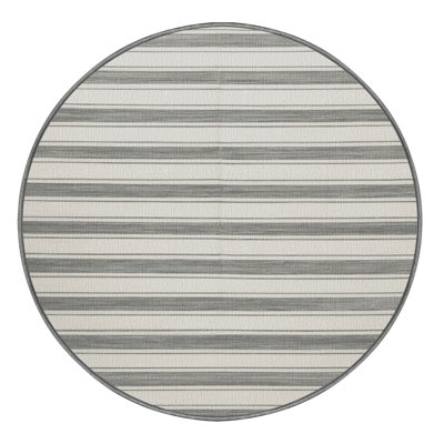  Tapis gris délavé à rayures lavables