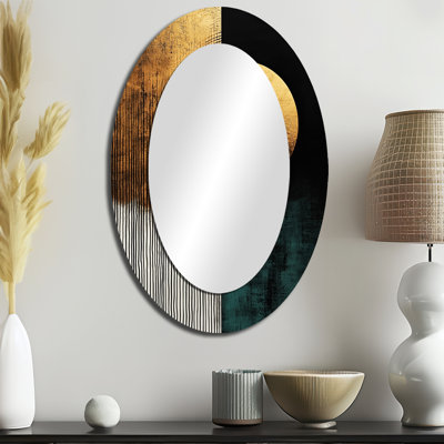Miroir mural moderne Golden Golden