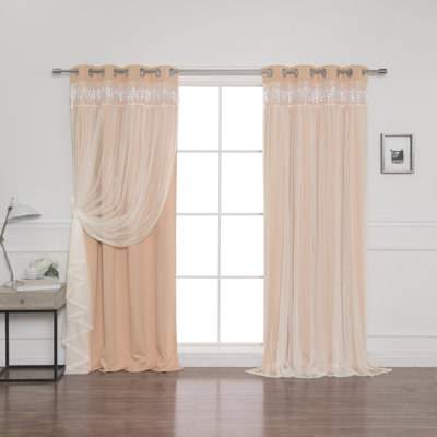 Loar Room Darkening Thermal Grommet Curtain Panels