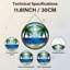 Panneau de vitrail 12 "H Tropical Beach-1331007306