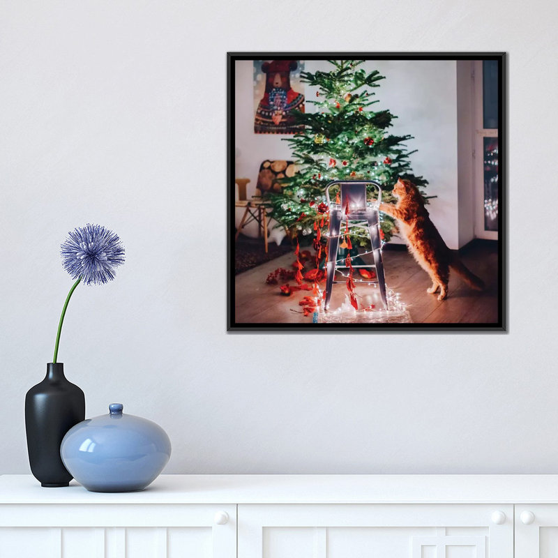 Impression « My Magic Helper II » par Hobopeeba, H 18 po x l 18 po x 1,5 po, Pas de tapis, Toile avec cadre noir