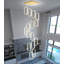 15-ring Modern Led Dimmable Chandelier Black-130134087