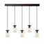 Luminaire suspendu linéaire industriel en fer Mason