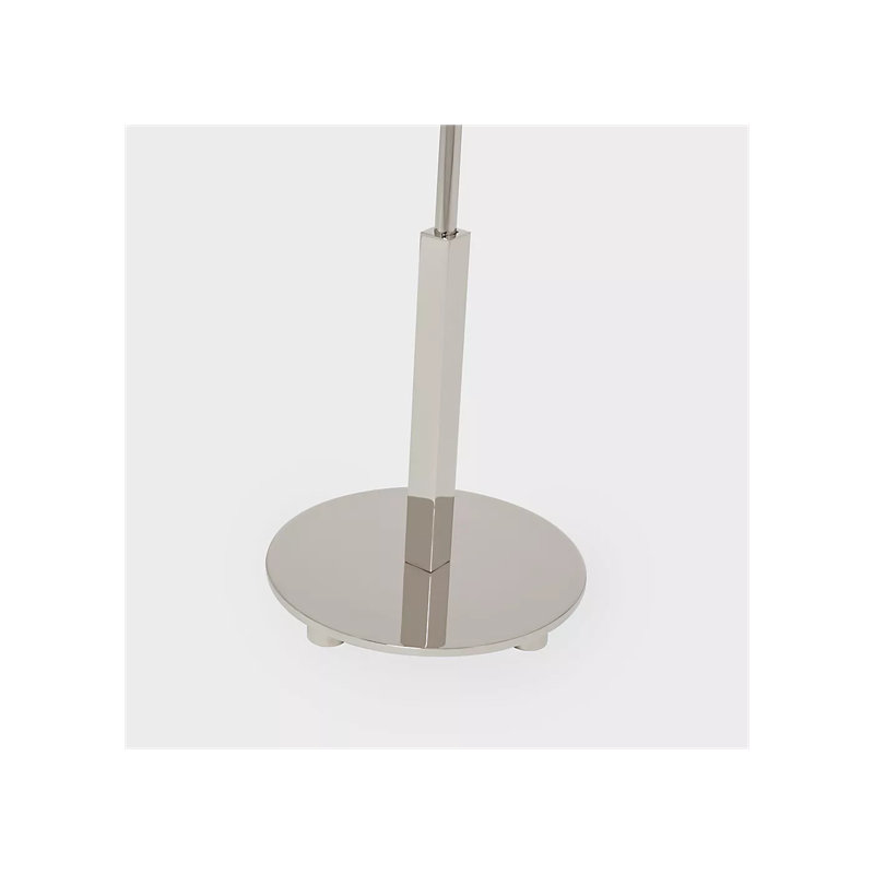 J. Randall Powers Hackney Buffet Lamp, Polished Nickel, Fabric