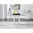 Scottsmoor Modern High Gloss Halo 4 Seater Dining Table Set with Luxury Velvet Dining Chairs-1744775837