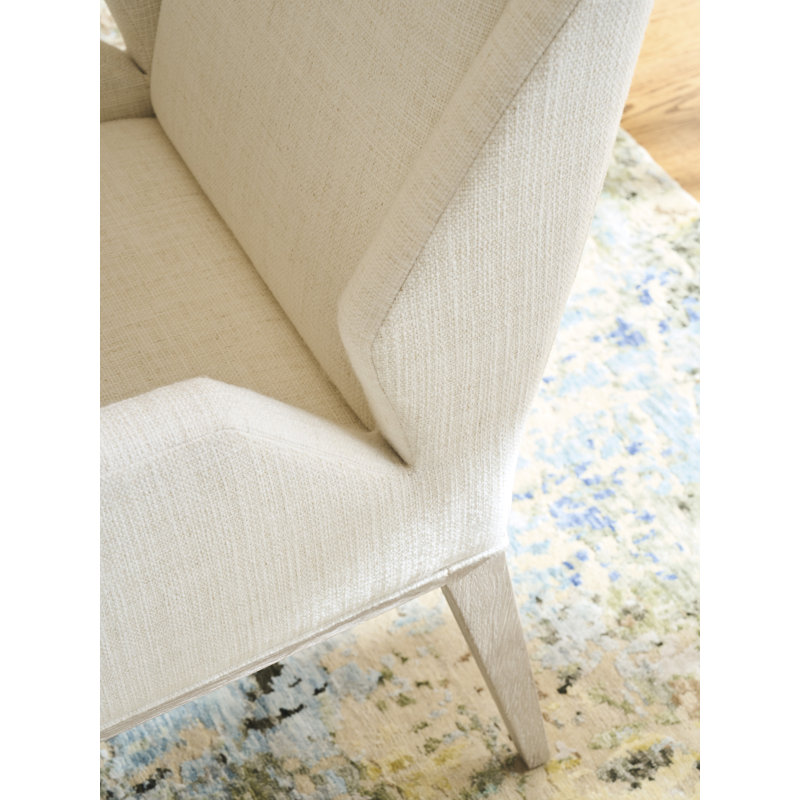 Estrella Upholstered Arm Chair, Ivory