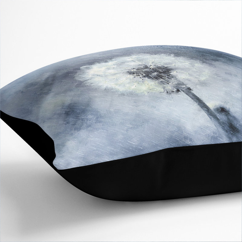 Dandelion Seeds Vol.11 Painting Square Throw Cushion, Black, 55cm H x 55cm W x 20cm D