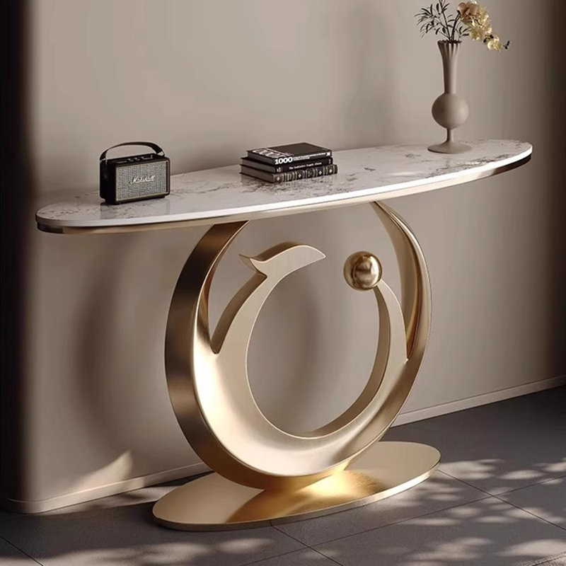 High-end light luxury console table