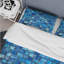Blue Modern Mosaic Tiles III - Ensemble de housse de couette moderne-109156152