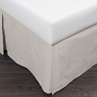 Tailored Bed Skirt, King, Cream