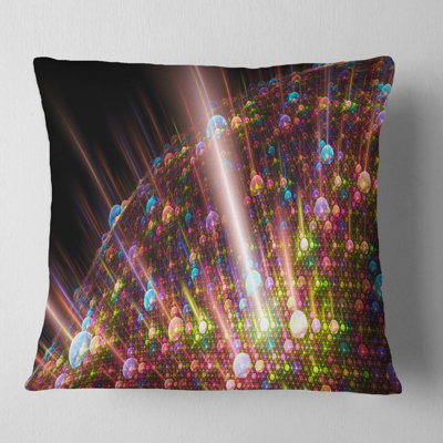 Solar Bubbles Planet - Abstract Printed Pillow