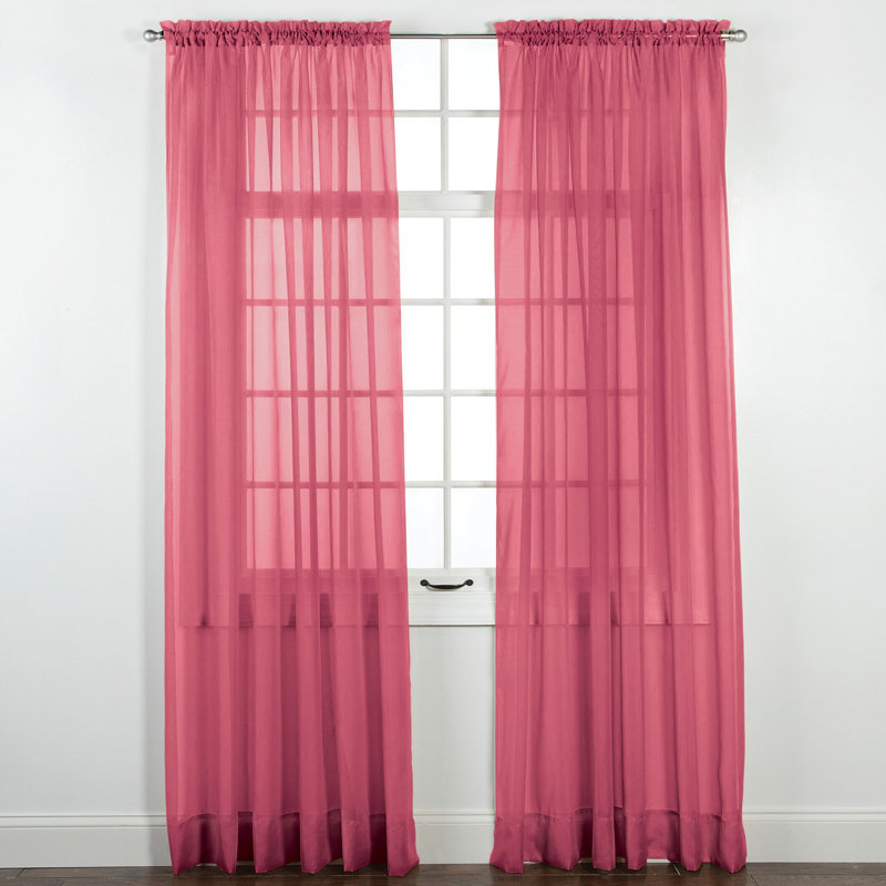 Winston Brands Elegance Polyester Sheer Curtain Single Panel