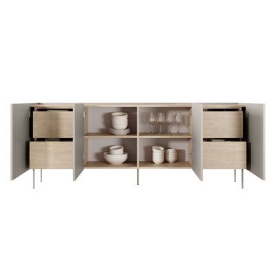 Carlette 220 Cm Wide 4 Drawer Sideboard