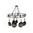 Revival Deco Metal Handcrafted Oval Hanging Pot Rack