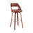 Leovanis Swivel Faux Leather Counter & Bar Stool with Wooden Legs and Metal Footrest-88783417-88686077-88686074