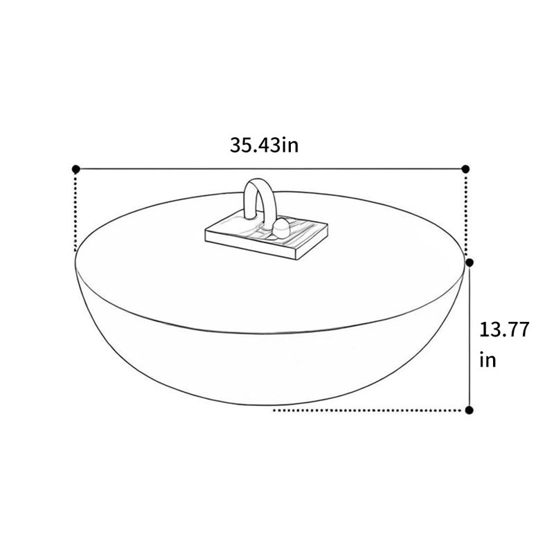 Table basse Minimalist, Crème