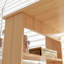 Bureau d'angle en L, bureau à domicile rotatif à 360 degrés avec tablettes de rangement, table d'écriture pour la maison