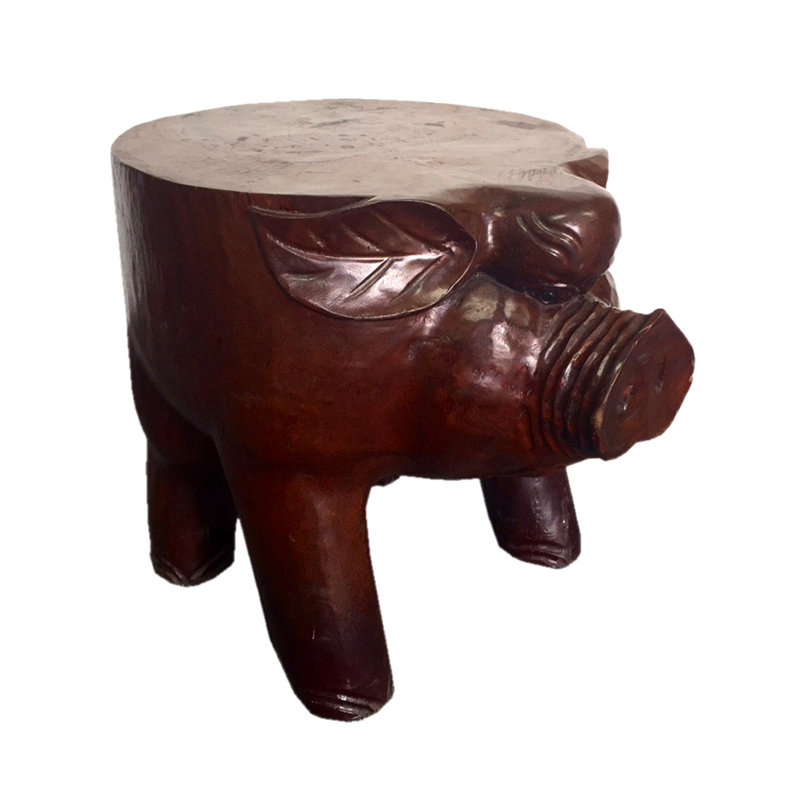 Tabouret décoratif porc
