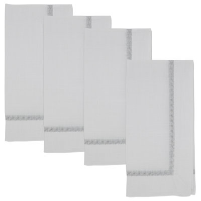 Mayer Collection Polyester Embroidered Square Napkin