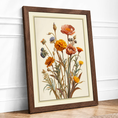 Carnation Study Botanical - Framed Print