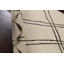 Tapis ivoire en laine noué à la main de conception unique 6 pi 5 po x 9 pi 9 po Midfrost
