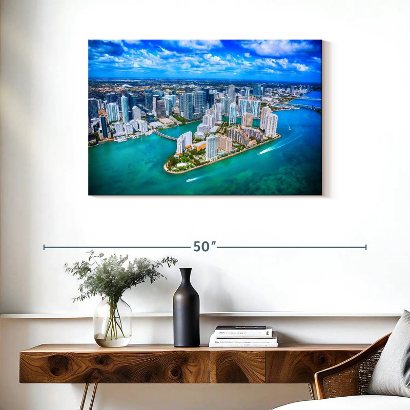 Vue aérienne de Sirci Miami, H 24 po x l 36 po