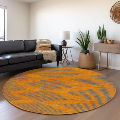 Premium Machine Washable Jahnke AMF1017 Geometric Rug