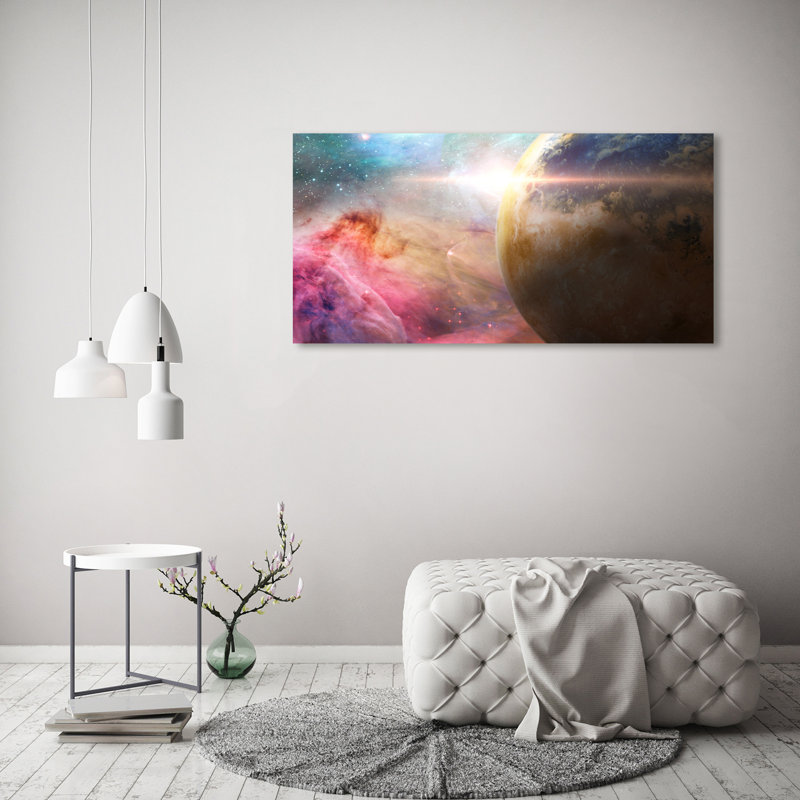 Galaxy 1 Piece Wrapped Canvas Wall Art